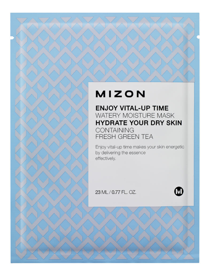 

Маска листовая для лица с экстрактом зеленого чая Enjoy Vital-Up Time Watery Moisture Mask 23мл