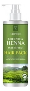 Маска для волос с зеленым чаем и хной Greentea Henna Pure Refresh Hair Pack 1000мл
