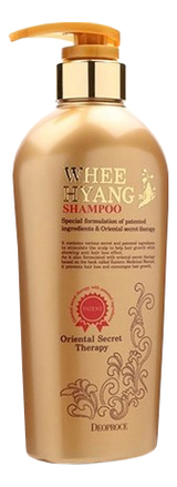 цена Шампунь для волос с корнем женьшеня Whee Hyang Shampoo 530мл