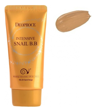 BB крем для лица с муцином улитки Intensive Snail SPF50+ PA+++ 50мл: 23 Sand Beige bb крем сияющий с муцином улитки snail galac pearl shining spf50 pa 40г no 23