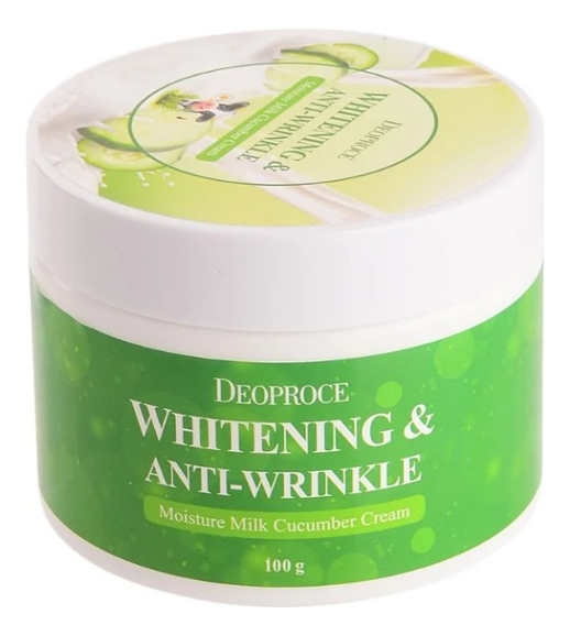 Крем для лица с экстрактом огурца Moisture Milk Cucumber Cream 100г