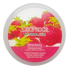 Deoproce Крем для лица и тела с экстрактом клубники Natural Skin Strawberry Nourishing Cream 100г