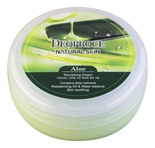 Deoproce Крем для лица и тела с экстрактом сока алоэ Natural Skin Aloe Nourishing Cream 100г