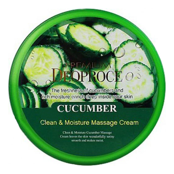 

Крем массажный с экстрактом огурца Clean & Moisture Cucumber Massage Cream 300г