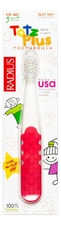 Radius Зубная щетка 3+ Totz Plus Toothbrush (розовая ручка)