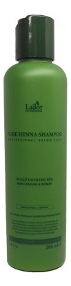 цена Укрепляющий шампунь для волос с хной Pure Henna Shampoo 200мл