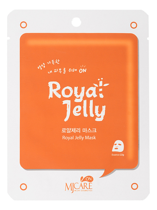 Маска тканевая с маточным молочком MJ Care On Royal Jelly Mask Pack 22г