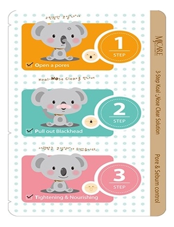 

Пластыри от черных точек MJ Care 3-Step Koala Nose Clear Solution 7г