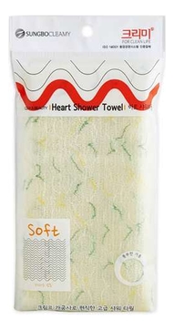 Мочалка для душа Heart Shower Towel 28*95см (в ассортименте)