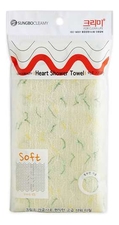 Sung Bo Cleamy Мочалка для душа Heart Shower Towel 28*95см (в ассортименте)