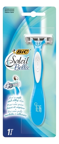 

Бритвенный станок с 4 лезвиями Soleil Bella 1шт
