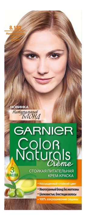 

Краска для волос Color Naturals: 8.132 Натуральный светло-русый, Краска для волос Color Naturals