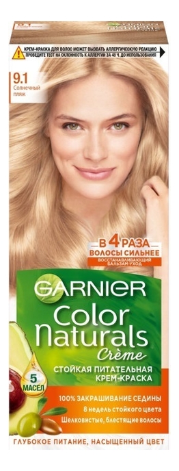

Краска для волос Color Naturals: 9.1 Солнечный пляж, Краска для волос Color Naturals