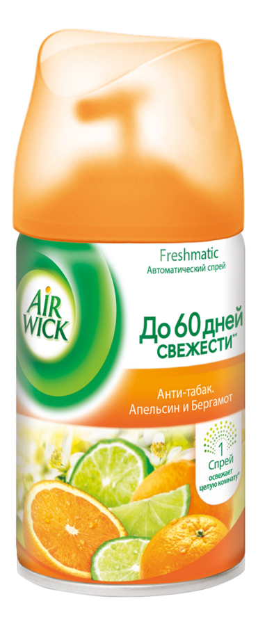 

Сменный баллон Анти-табак Апельсин и бергамот Freshmatic Refill Anti-Tobacco Orange & Bergamot 250мл