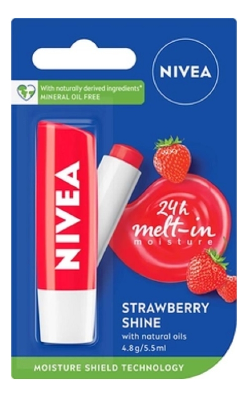 

Бальзам для губ Фруктовое сияние Lip Care 4,8г: Клубника, Бальзам для губ Фруктовое сияние Lip Care 4,8г