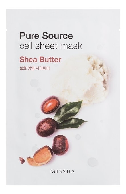 

Маска для лица листовая с маслом ши Pure Source Cell Sheet Mask Shea Butter 21г