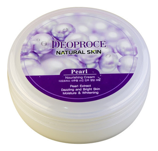 Крем для лица и тела с экстрактом жемчуга Natural Skin Pearl Nourishing Cream 100г
