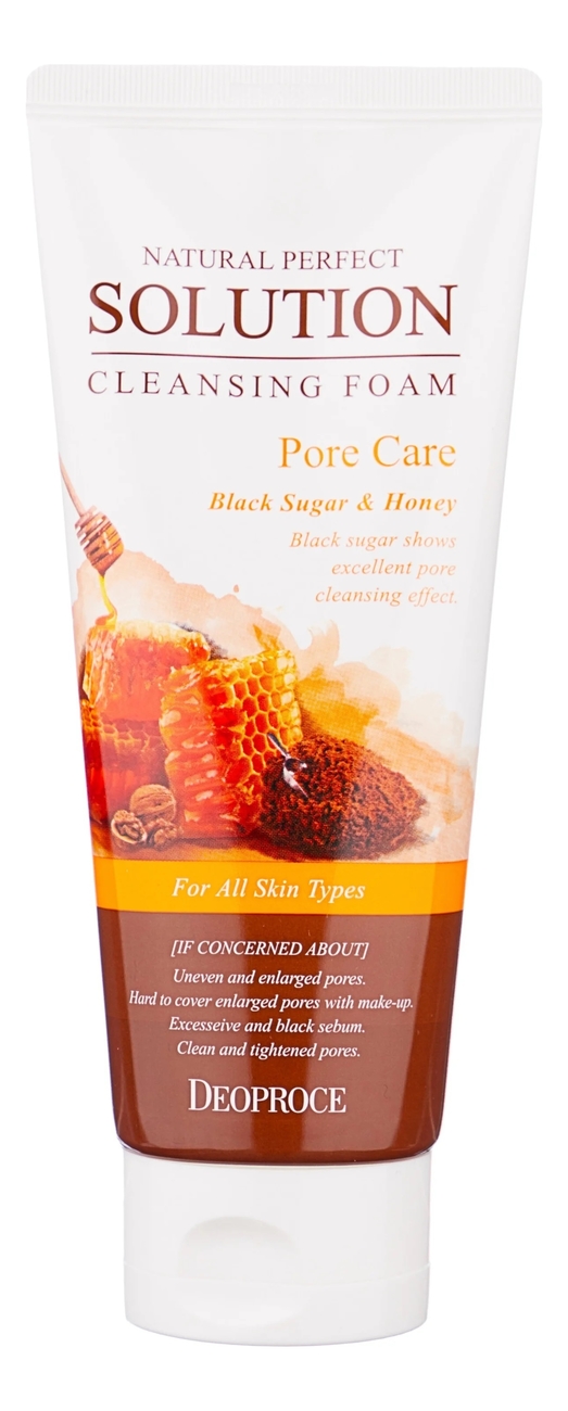 Deoproce пенка-скраб для лица с бурым сахаром natural perfect solution ...