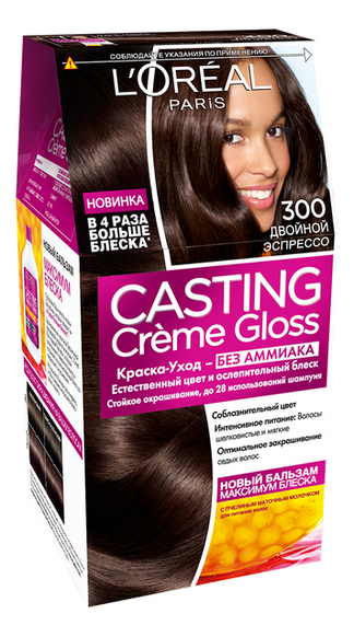 

Крем-краска для волос Casting Creme Gloss: 300 Двойной эспрессо, Крем-краска для волос Casting Creme Gloss