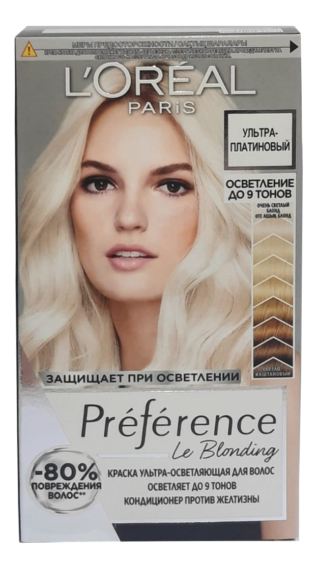 

Осветлитель для волос Preference Platinum 40мл: Платина ультраблонд, Осветлитель для волос Preference Platinum 40мл