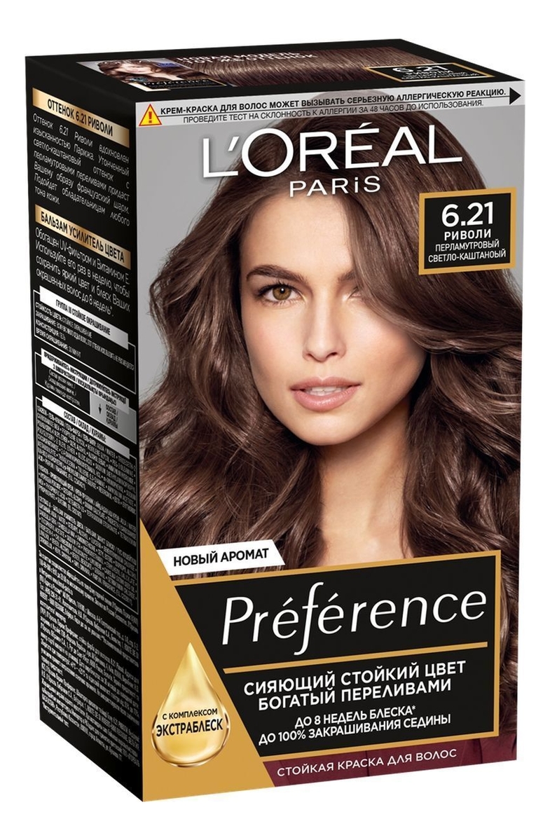 Краска для волос l'oreal paris preference оттенок 6 21 риволи